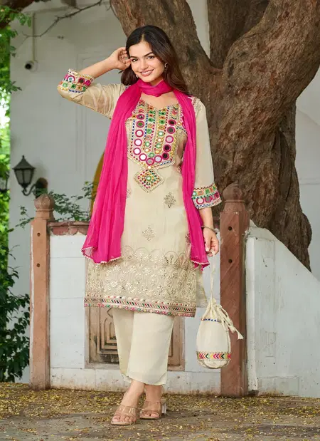 Mirror By Afsana Shimar Embroidery Readymade Suit Wholesalers In Surat
